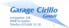 Logo Garage Cirillo GmbH