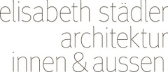 Logo elisabeth städler, architektur innen & aussen
