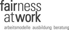 Logo fairness at work gmbh